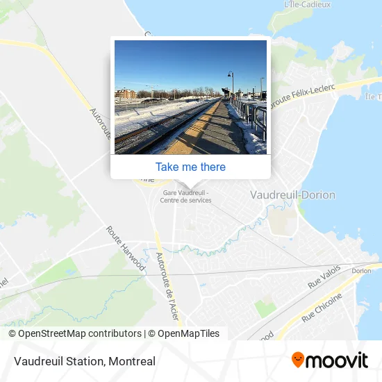 Vaudreuil Station map