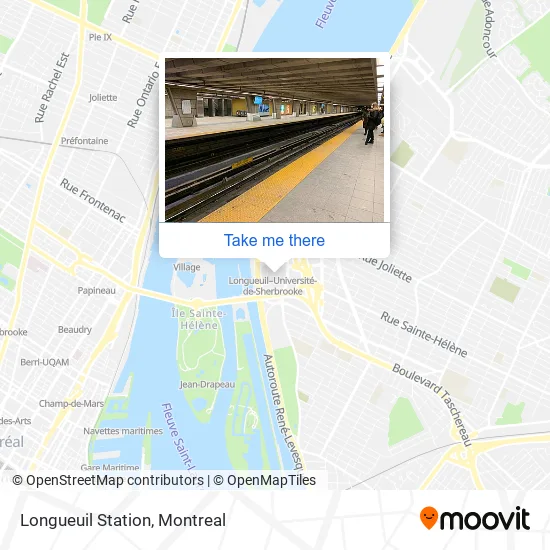 Longueuil Station map