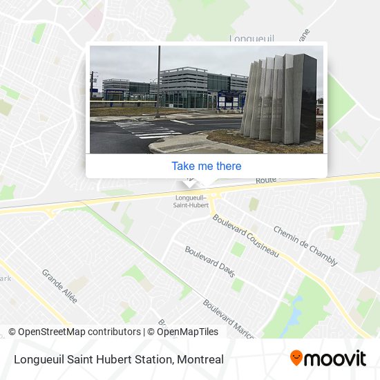 Longueuil Saint Hubert Station map