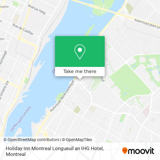 Holiday Inn Montreal Longueuil an IHG Hotel map