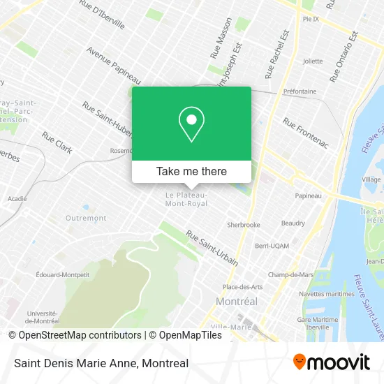 Saint Denis Marie Anne map