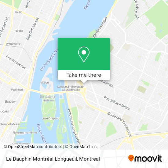 Le Dauphin Montréal Longueuil map
