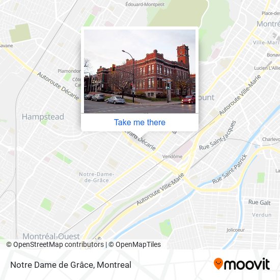 Notre Dame de Grâce map