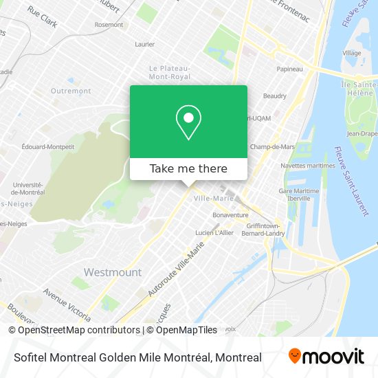 Sofitel Montreal Golden Mile Montréal map