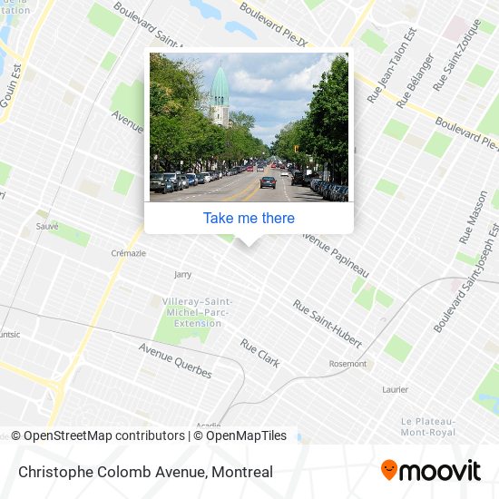 Christophe Colomb Avenue map