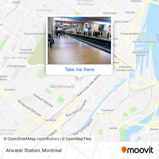 Atwater Station map