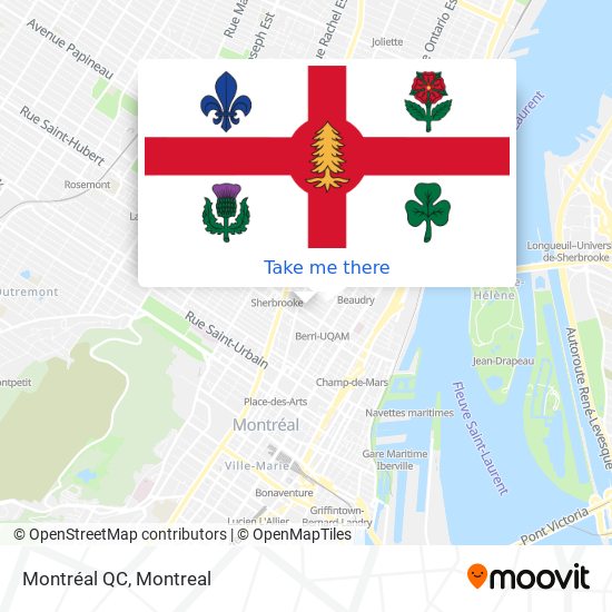 Montréal QC map