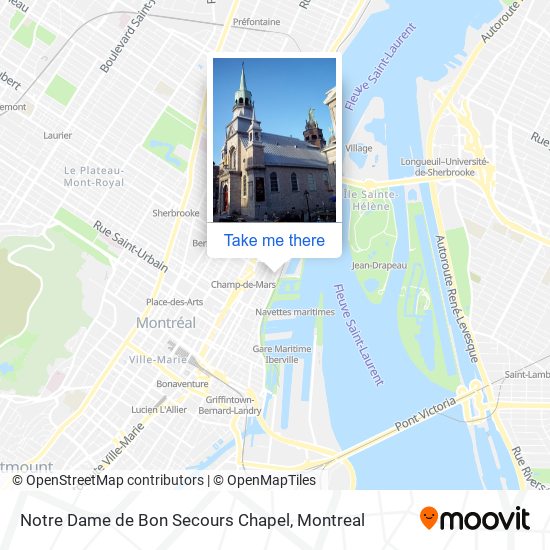 Notre Dame de Bon Secours Chapel map