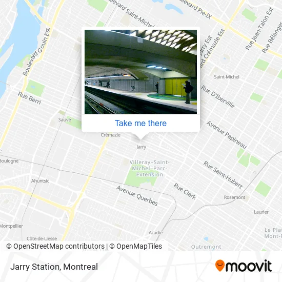 Jarry Station map
