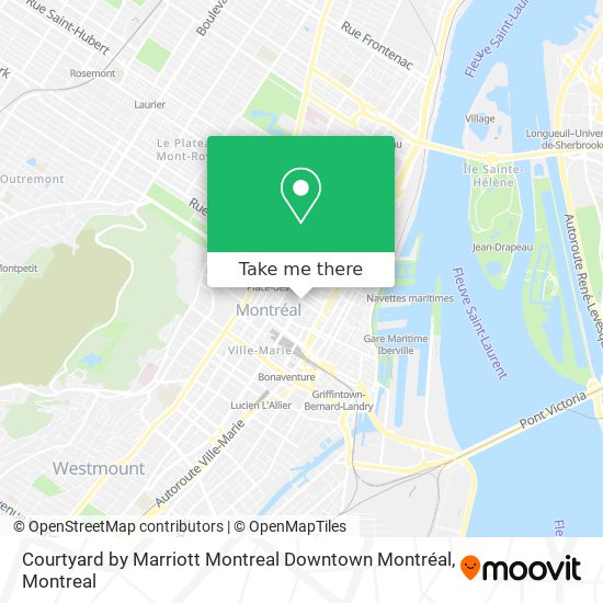 Courtyard by Marriott Montreal Downtown Montréal map