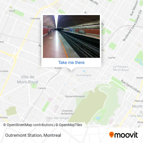 Outremont Station map