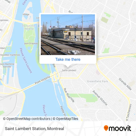 Saint Lambert Station map