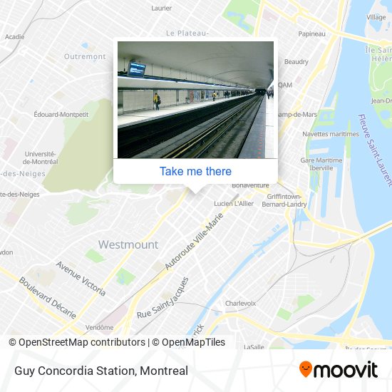 Guy Concordia Station map