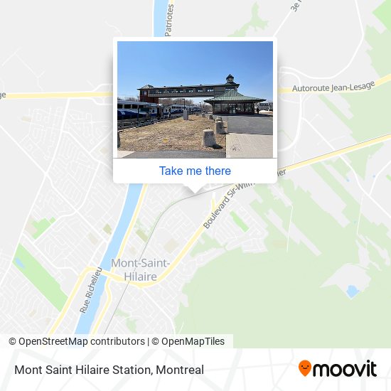 Mont Saint Hilaire Station map