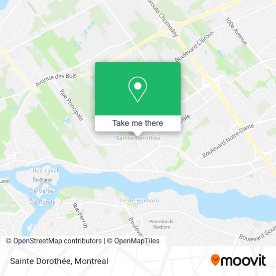 Sainte Dorothée map