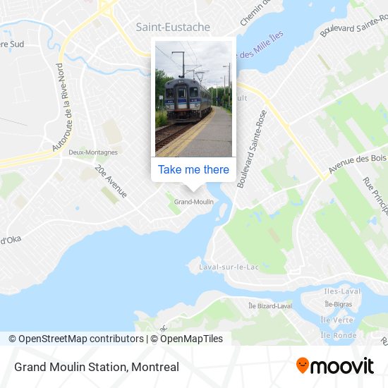 Grand Moulin Station map