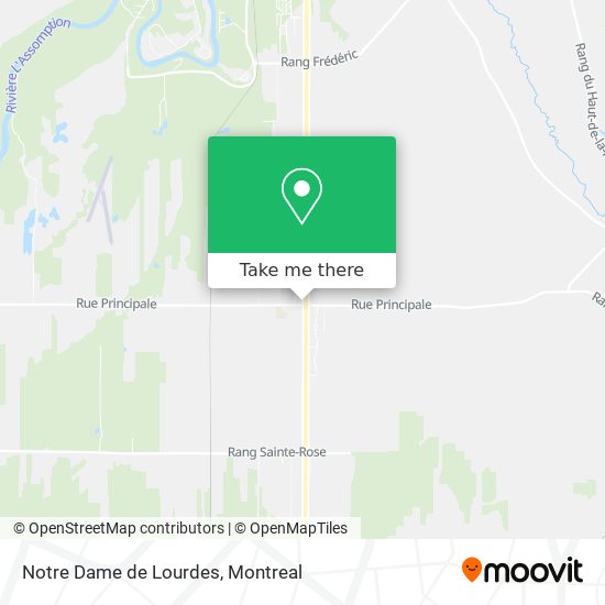 Notre Dame de Lourdes map