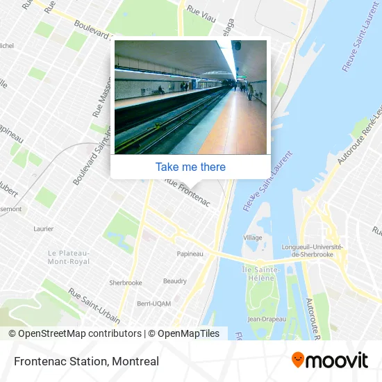 Frontenac Station map