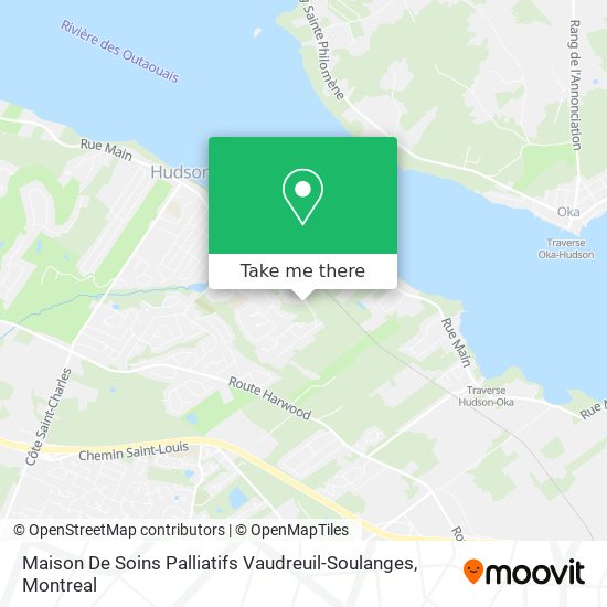Maison De Soins Palliatifs Vaudreuil-Soulanges map
