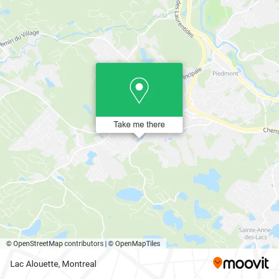 Lac Alouette map