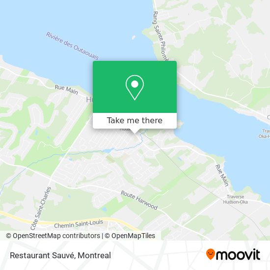 Restaurant Sauvé map