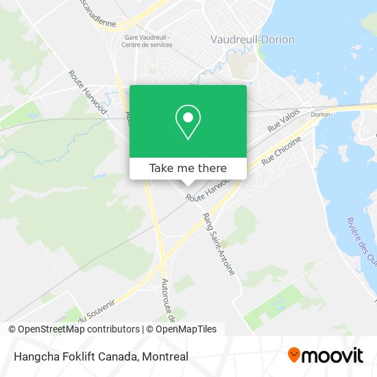 Hangcha Foklift Canada map