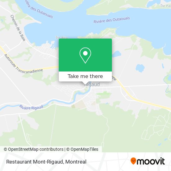 Restaurant Mont-Rigaud map