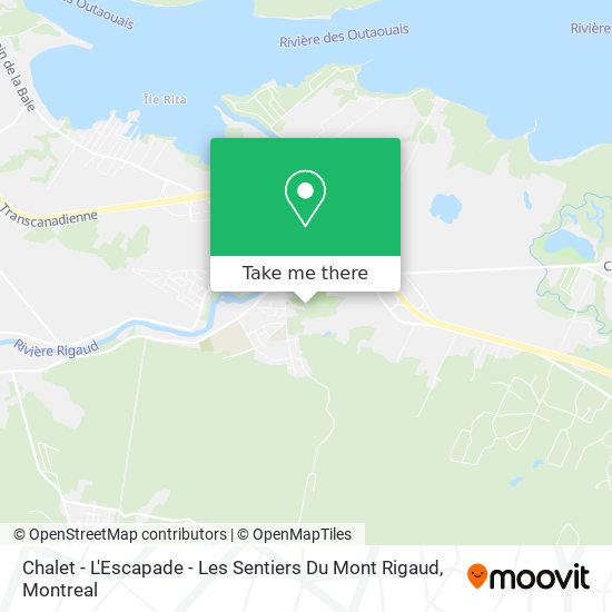 Chalet - L'Escapade - Les Sentiers Du Mont Rigaud map