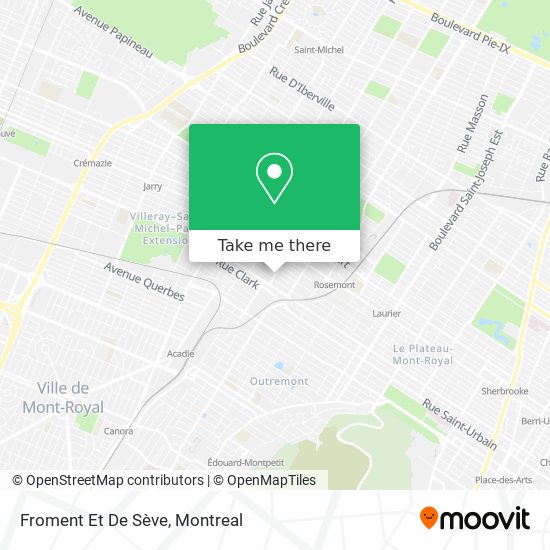 Froment Et De Sève map