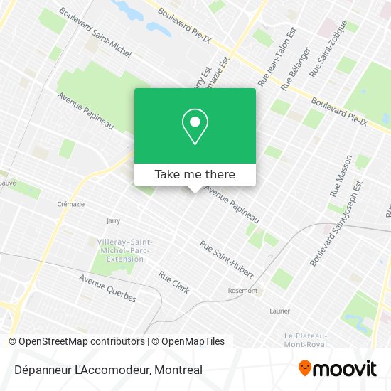 Dépanneur L'Accomodeur map