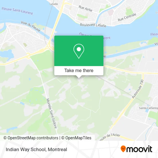 Indian Way School map