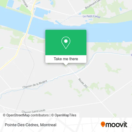 Pointe-Des-Cèdres map