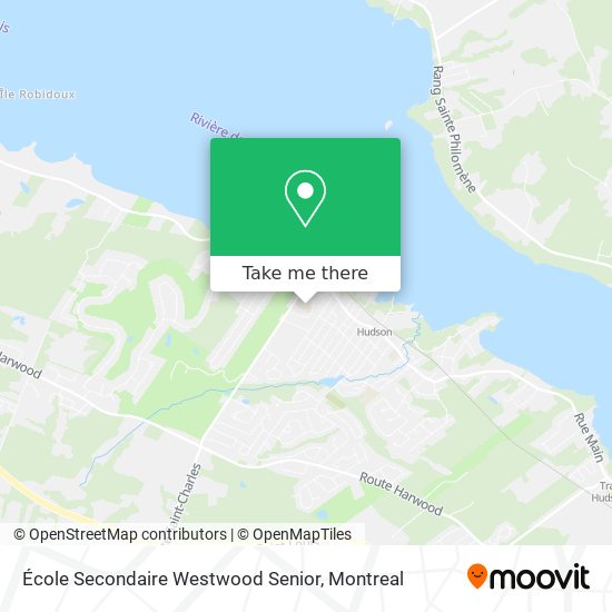 École Secondaire Westwood Senior map