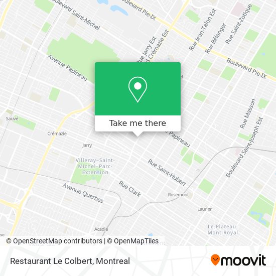 Restaurant Le Colbert map