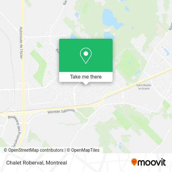 Chalet Roberval map