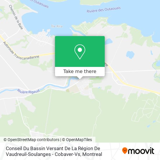 Conseil Du Bassin Versant De La Région De Vaudreuil-Soulanges - Cobaver-Vs map