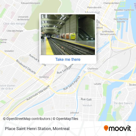 Place Saint Henri Station map