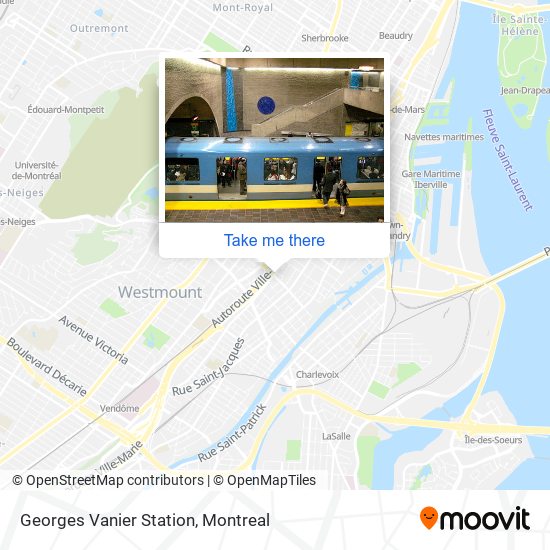 Georges Vanier Station map