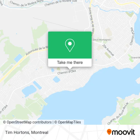 Tim Hortons map