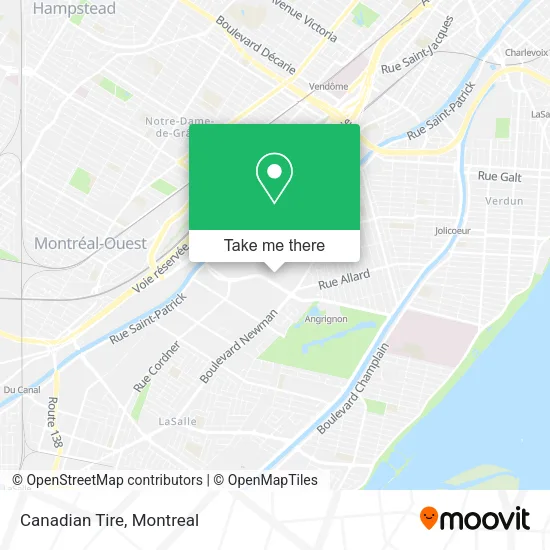 Canadian Tire map