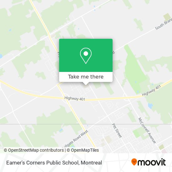 Eamer's Corners Public School map