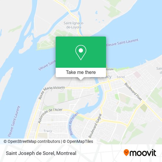 Saint Joseph de Sorel map