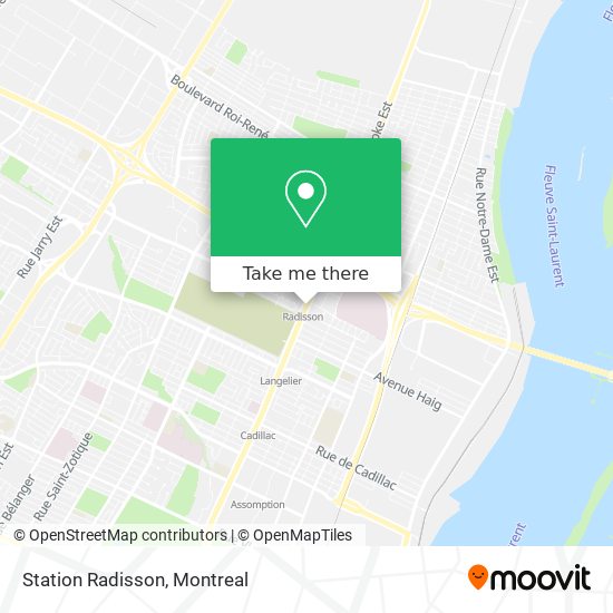 Station Radisson map