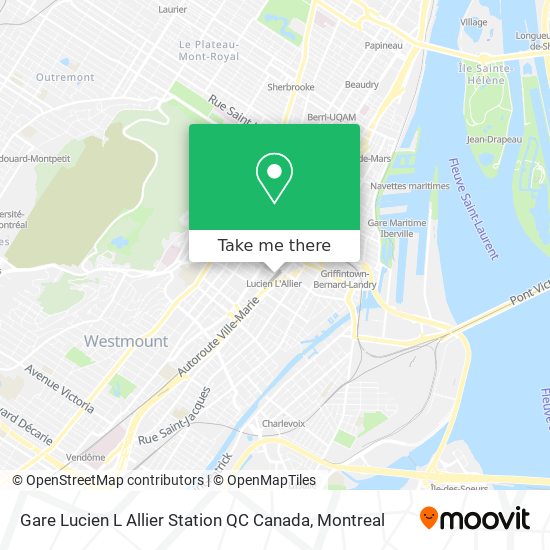 Gare Lucien L Allier Station QC Canada map