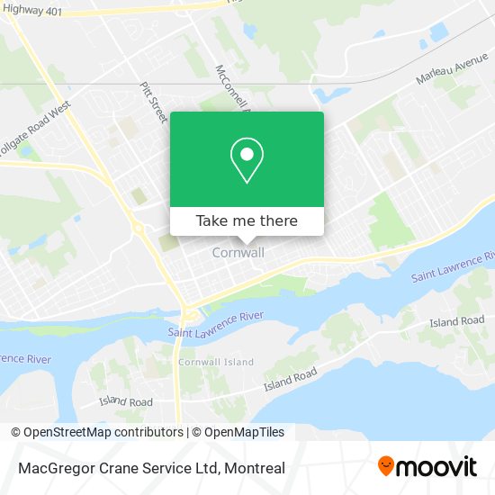 MacGregor Crane Service Ltd map