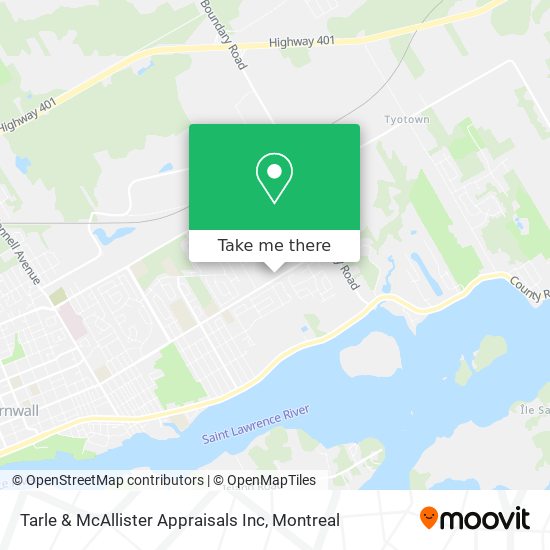 Tarle & McAllister Appraisals Inc map