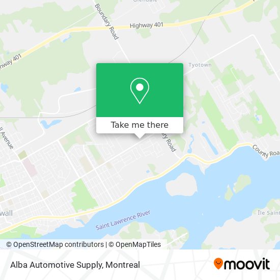 Alba Automotive Supply map