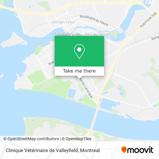 Clinique Vétérinaire de Valleyfield map