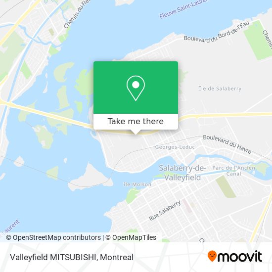 Valleyfield MITSUBISHI map