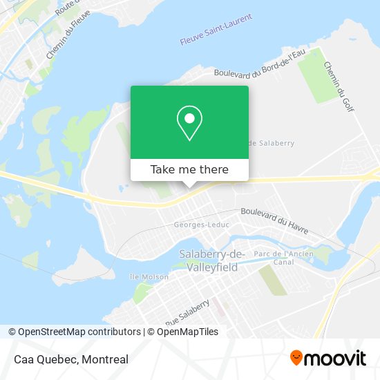 Caa Quebec map